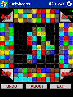 Screenshot of BrickShooter for Windows CE 2.2