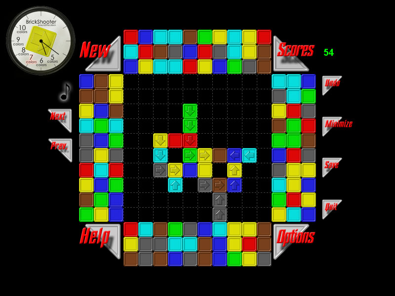 BrickShooter - A challenging puzzle game for strategists.
